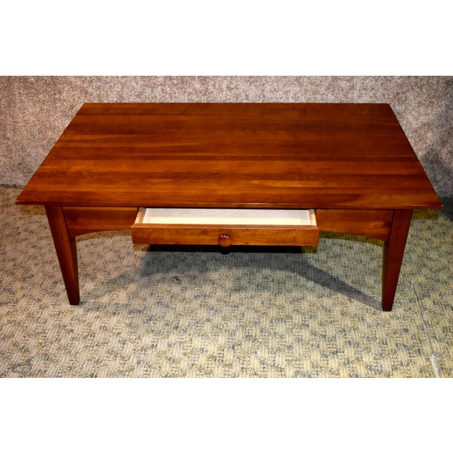 Ethan Allen Solid Cherry Transitional Style Coffee Table W ...
