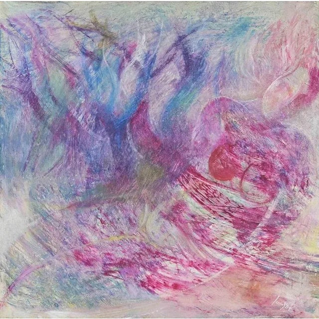 Sebastiano Sanguigni, Siren, Oil Painting, 1980s For Sale - Image 4 of 4