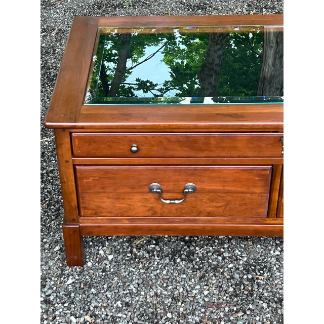Traditional Bob Timberlake Cherry Display Coffee Table For Sale - Image 3 of 12