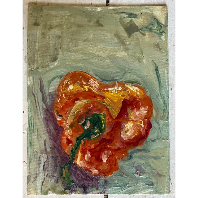 Wood 'Habanero #2', Expressionist Still Life, Oil Paintings, by Van Ness For Sale - Image 7 of 8