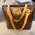 A 2000 Louis Vuitton Brown Patent Leather and Vachetta Houston Shoulder Bag For Sale - Image 12 of 18