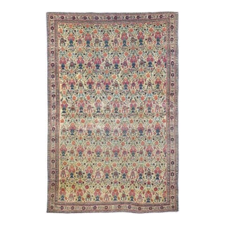 Antique Tehran Rug 4'3'' X 6'7'' For Sale
