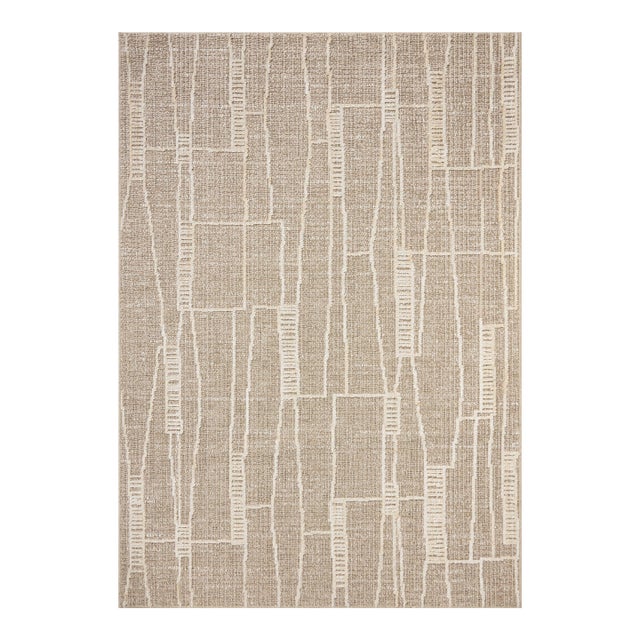 Amber Lewis x Loloi Bexley Rug in Mushroom / Natural 2'-7" x 12'-0" Runner Rug For Sale