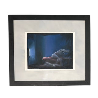 Matthew Johnston - Two Figures - Phone - t.v. - Study, 1985, Mixed Media on Paper For Sale
