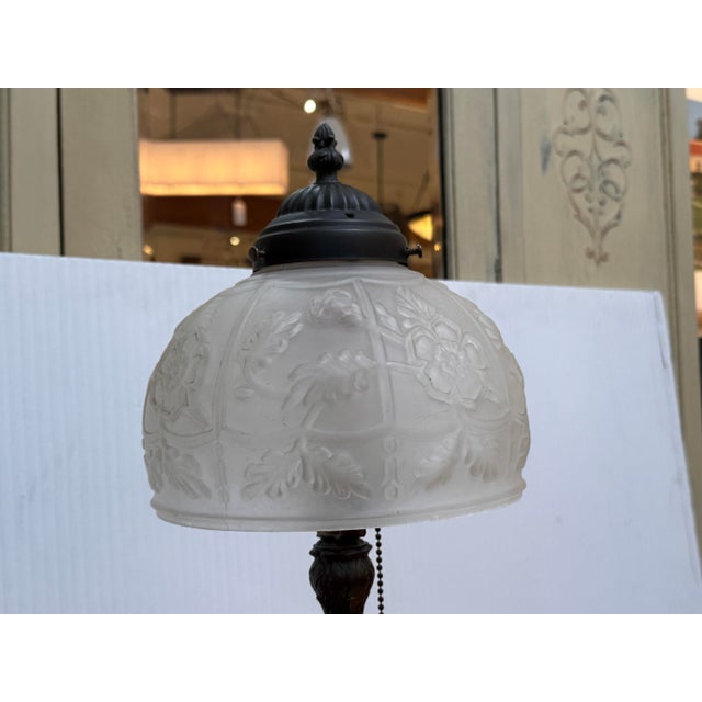Vintage Victorian Boudoir Table Lamp For Sale - Image 4 of 12