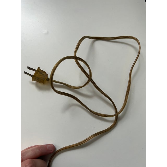 Monumental Hollywood Regency Marble, Hand-Painted Glass & Bronze Table Lamps — 40.75” - a Pair For Sale - Image 13 of 18