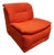 Modular Sofa in Orange Bouclé, 1980s, Set of 4 For Sale