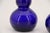 19th Century Pair of 19th Century Portuguese Blue Hand-Blown Glass Perfume Bottles For Sale - Image 5 of 16