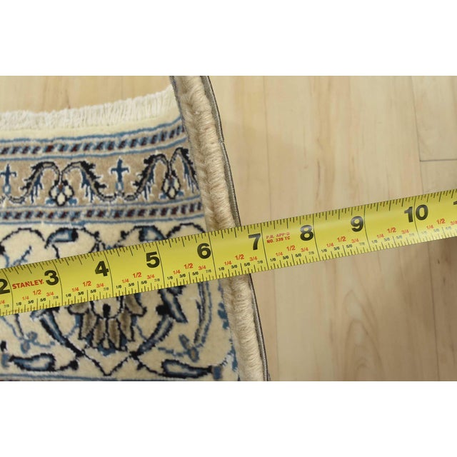 Nain Rug 6’4” X 6’10” Ivory Wool Vintage Traditional Hand-Knotted Carpet For Sale - Image 12 of 14