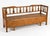 Gustavian (Swedish) 19th Century Swedish Hand-Carved Pine Settle Bench With Storage For Sale - Image 3 of 7