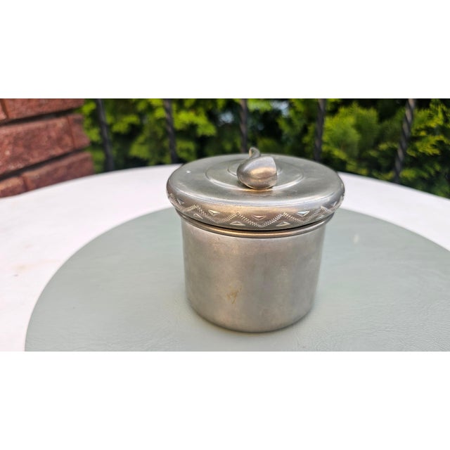 Pewter Snuff Tin with Pipe on the Lid, 1960s, Set of 2 For Sale - Image 3 of 10