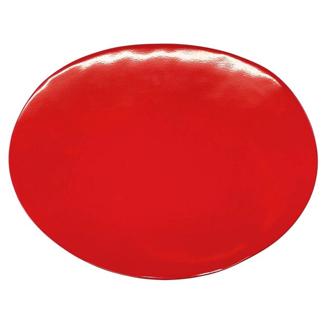 Metal Rick Lee Liquid Table - Gloss Red For Sale - Image 7 of 9