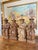 Wood Vintage Hand-Carved Wood Folk Art Musician Figurines, Set of 4 Seated Players For Sale - Image 7 of 11