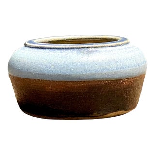 Vintage Original Glazed Ceramic Bowl For Sale