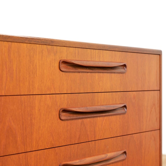 Wood Teak Mid Century Dresser Nightstand by G Plan For Sale - Image 7 of 10