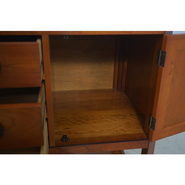 2000 - 2009 Stickley 21st Century Cherry Granite Top Sideboard For Sale - Image 5 of 18
