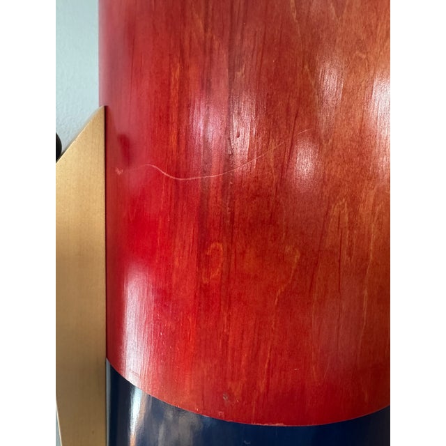 Postmodern Pedestal Stands Set of 3 Stackable Memphis Style Tables For Sale - Image 14 of 15