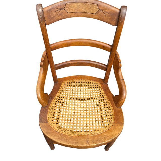 Late 19th Century Late 19th Century Pair of Victorian Walnut Armchairs For Sale - Image 5 of 8