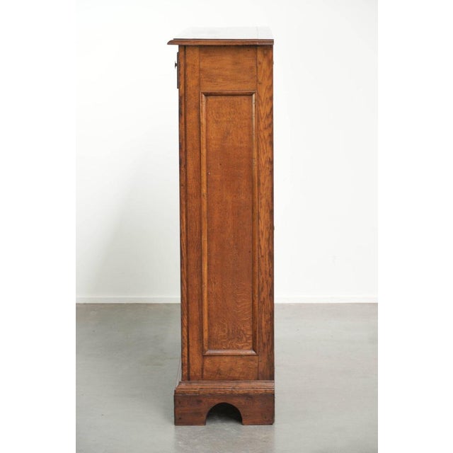 Antique Mid-19th Century English Oak Bookcase For Sale - Image 4 of 12