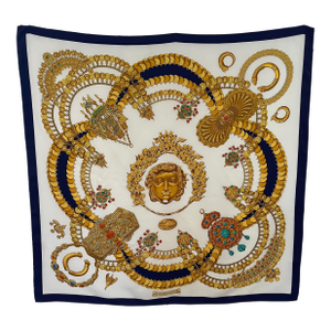 Hermès Kosmina 1994 Foulard En Soie Abadie Julie
