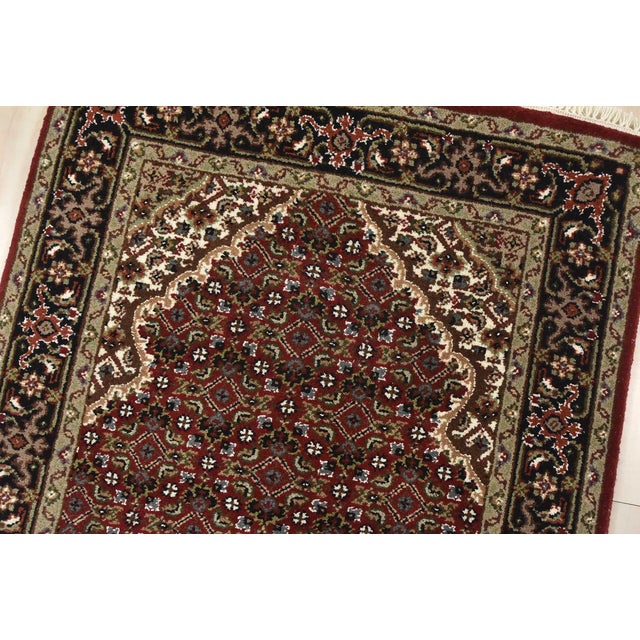 Tabriz Mahi Runner 2’6” X 16′ Red Wool Traditional Hand-Knotted Oriental Rug For Sale In Philadelphia - Image 6 of 13