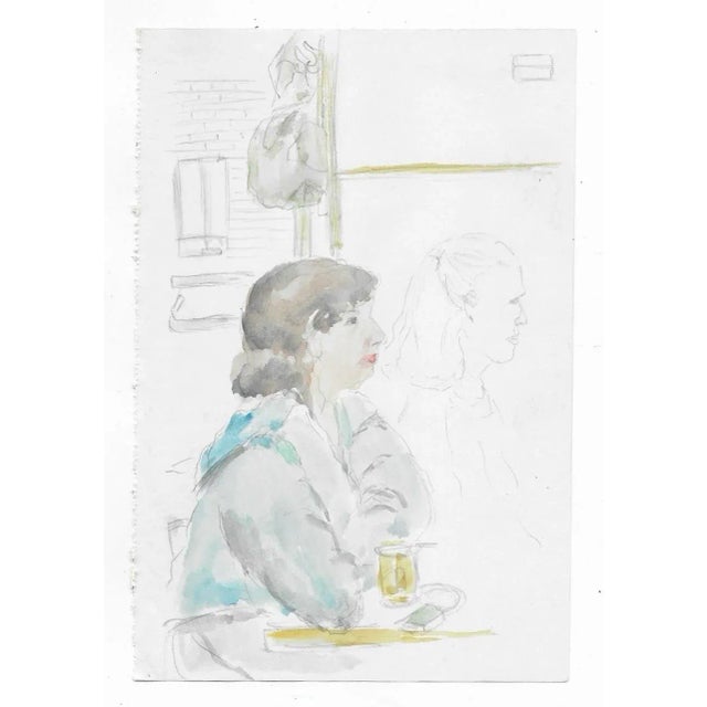 Figurative Myriam Cahn Midtown Manhattan Portrait For Sale - Image 3 of 3