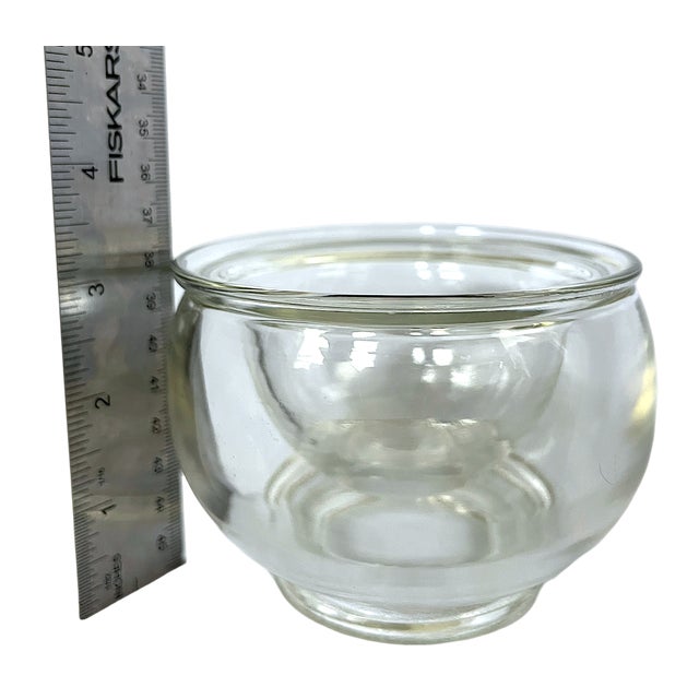 Anchor Hocking 1980s Double-Walled Glass Seafood & Caviar Bowls | Shrimp Cocktail, Dessert & Entertaining Serveware - Set of 6 For Sale - Image 4 of 5