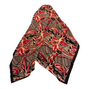Korhogo Cloth Design Fabric Coverlet / Bedspread