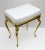 1950s Mid-Century Brass and Acrylic Glass Stool, 1950s For Sale - Image 5 of 8