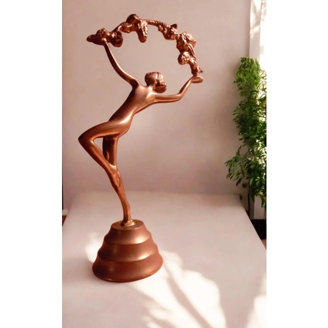 1920s Art Deco Style Ballerina in Bronze, 1920s For Sale - Image 5 of 13