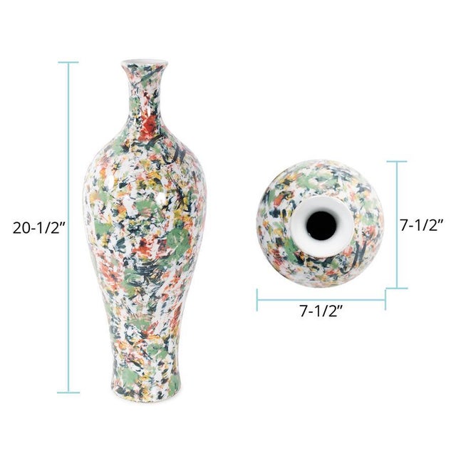 Jardin Colore' Tall Vase For Sale In Chicago - Image 6 of 10