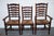 Antique English Rush Seat Ladderback Dining Chairs, 1910s, Set of 6 For Sale - Image 6 of 18