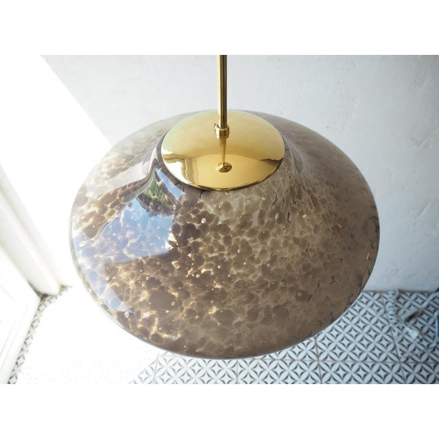 Gold Mid-Century Glass Chandelier by Stefan Tabery, 1960s For Sale - Image 8 of 13