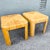 Boho Chic Split Bamboo Waterfall Side Table - A Pair For Sale - Image 4 of 8