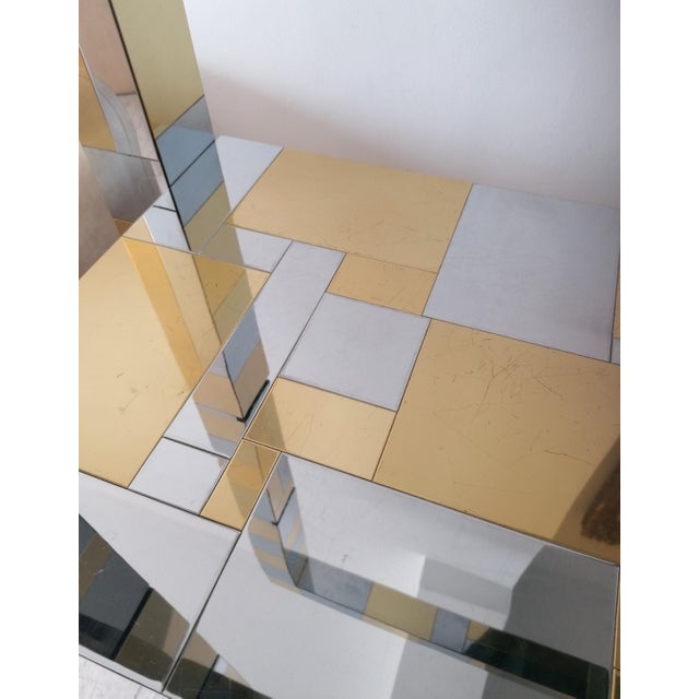 Metal Large Vintage American Brutalist Cityscape Freestanding Shelf by Paul Evans, 1970s For Sale - Image 7 of 18