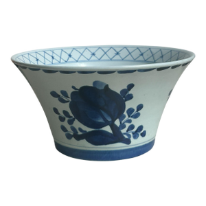 Vintage Mid Century Royal Copenhagen Danish Delft Bowl Aluminia Faience Tranquebar