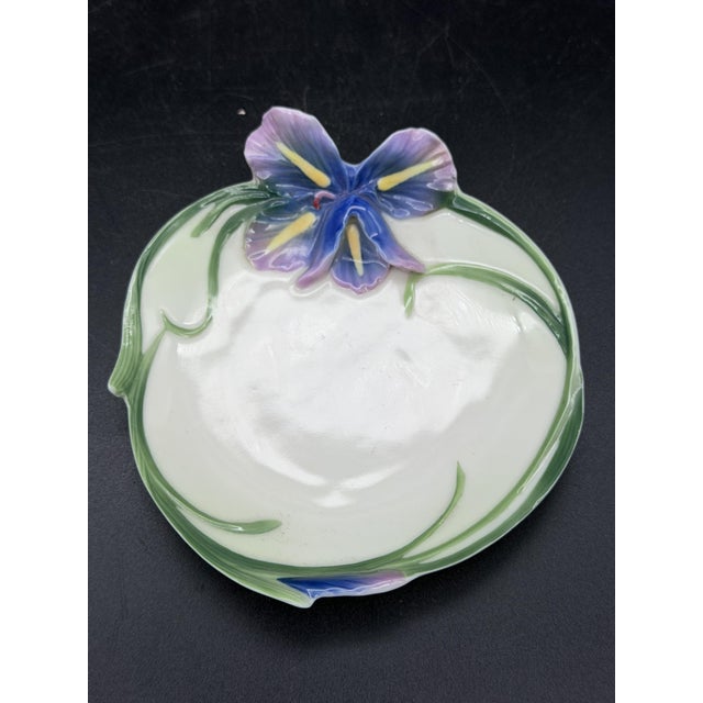 Long Tail Hummingbird Tea Cup and Saucer from the Franz Porcelain, 2000s, Set of 2 For Sale - Image 9 of 11