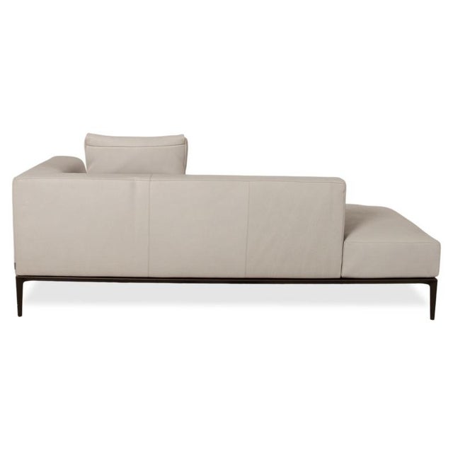 Jaan Living Leather Two-Seater Grey Cream Sofa from Walter Knoll and Wilhelm Knoll For Sale - Image 15 of 17