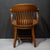 Antique Solid Quarter-Sawn Oak Banker's Chairs c.1934 For Sale - Image 9 of 18