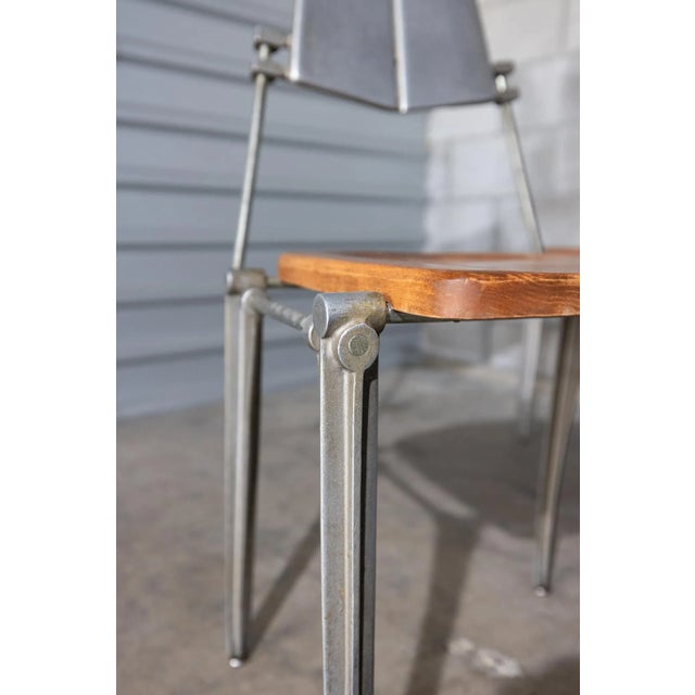 Vintage Brutalist Industrial Robert Josten Chairs – Set of 4 For Sale - Image 10 of 14