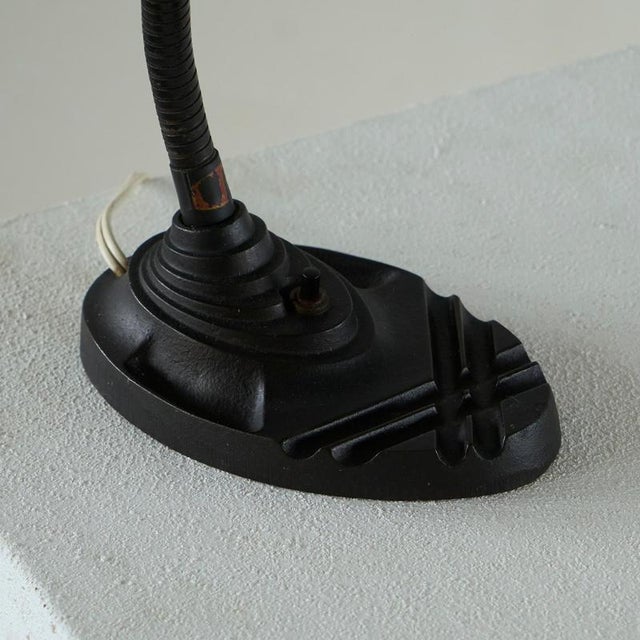 1950s Art Deco Shell Shade Table Lamp, 1950s For Sale - Image 5 of 16