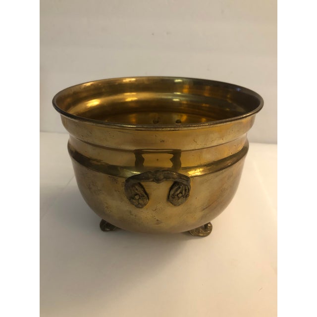 This traditional Vintage Solid Brass Footed Planter with Handles is lovely — and practical! Whether you use it as a...
