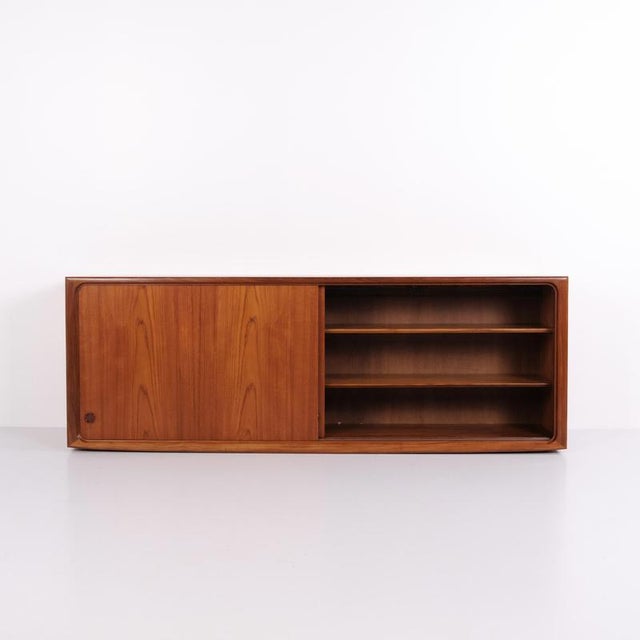 Teak Sideboard with Sliding Doors by Edmund Jørgensen, 1960s For Sale - Image 11 of 15