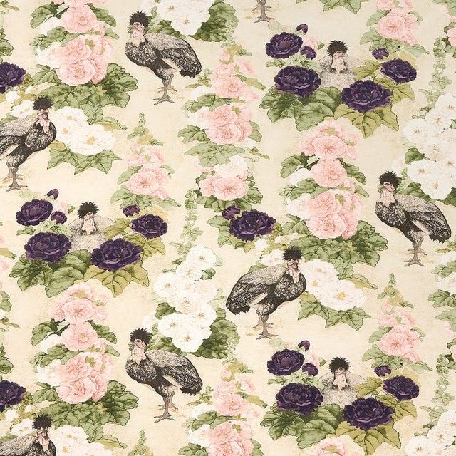 Not Yet Made - Made To Order Sample - Schumacher X Mary McDonald Lady Hollyhock Fabric in Creme For Sale - Image 5 of 5