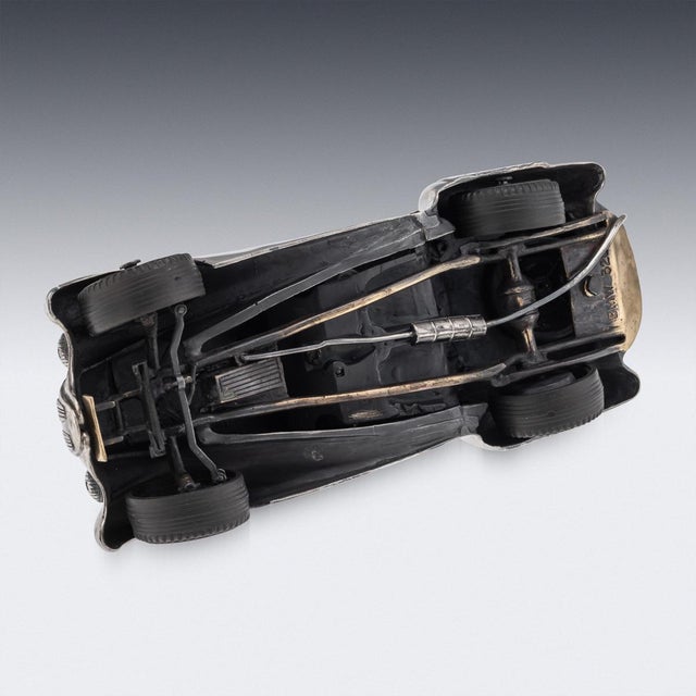 Silver Vintage Silver BMW 328 Roadster Model Car, 1960s For Sale - Image 8 of 18