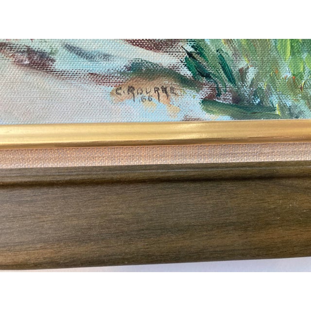 1960s Cape Cod Oil Painting on Canvas Framed by Catherine Rourke 1966 Original For Sale - Image 5 of 8