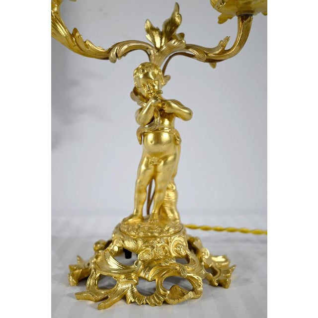 Late 19th Century Candleholders in Gilded Bronze, Set of 2 For Sale - Image 15 of 18