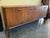 1960s Combed Walnut 3 Door 3 Drawer Credenza For Sale - Image 4 of 13