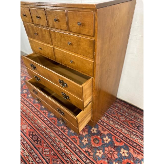 Ethan Allen 1980s Ethan Allen 4-Drawer Tallboy Dresser For Sale - Image 4 of 9