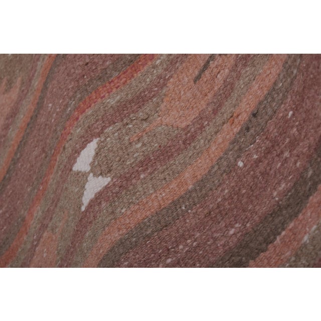 Coffee 1970s Turkish Oushak Long Kilim Runner Rug - Stair Kilim For Sale - Image 8 of 13